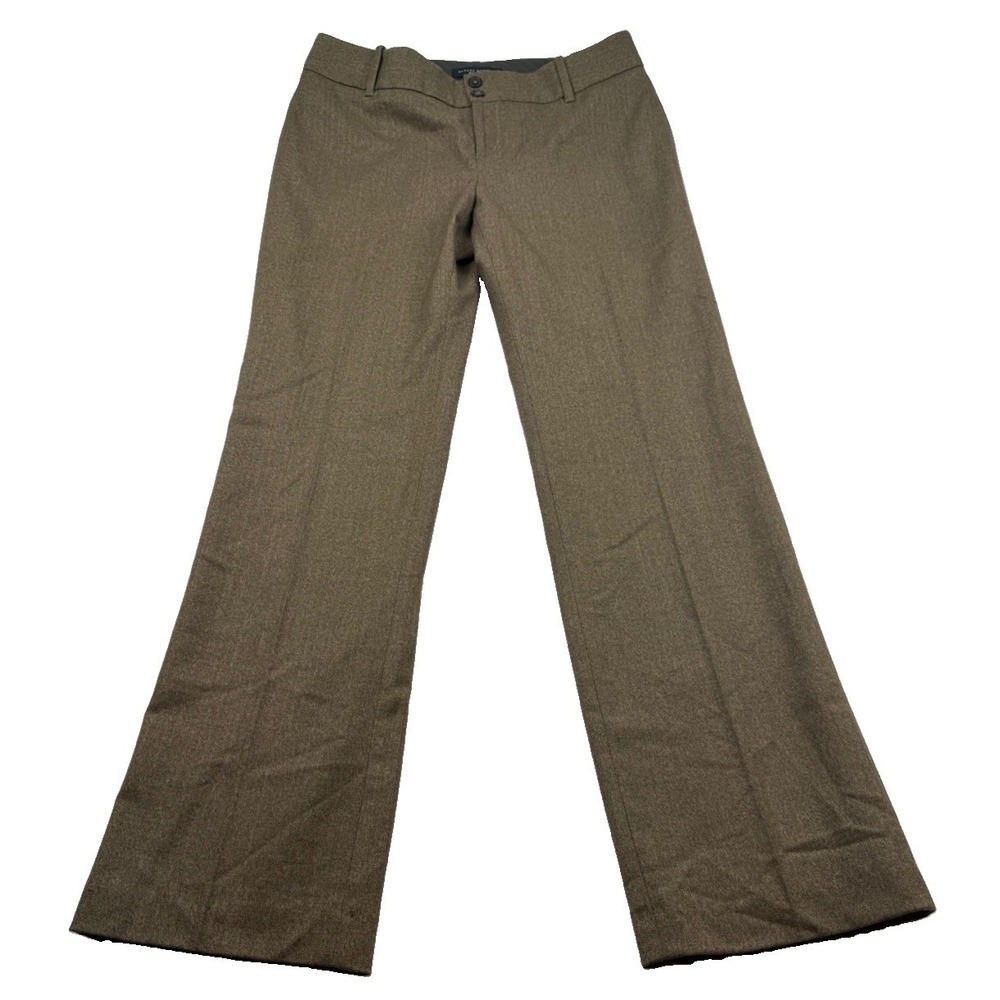 Banana Republic Martin Fit Wool Blend Dress Pants Size 4 Brown Stretch NWT